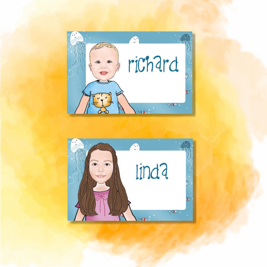 Free printable name labels for kids