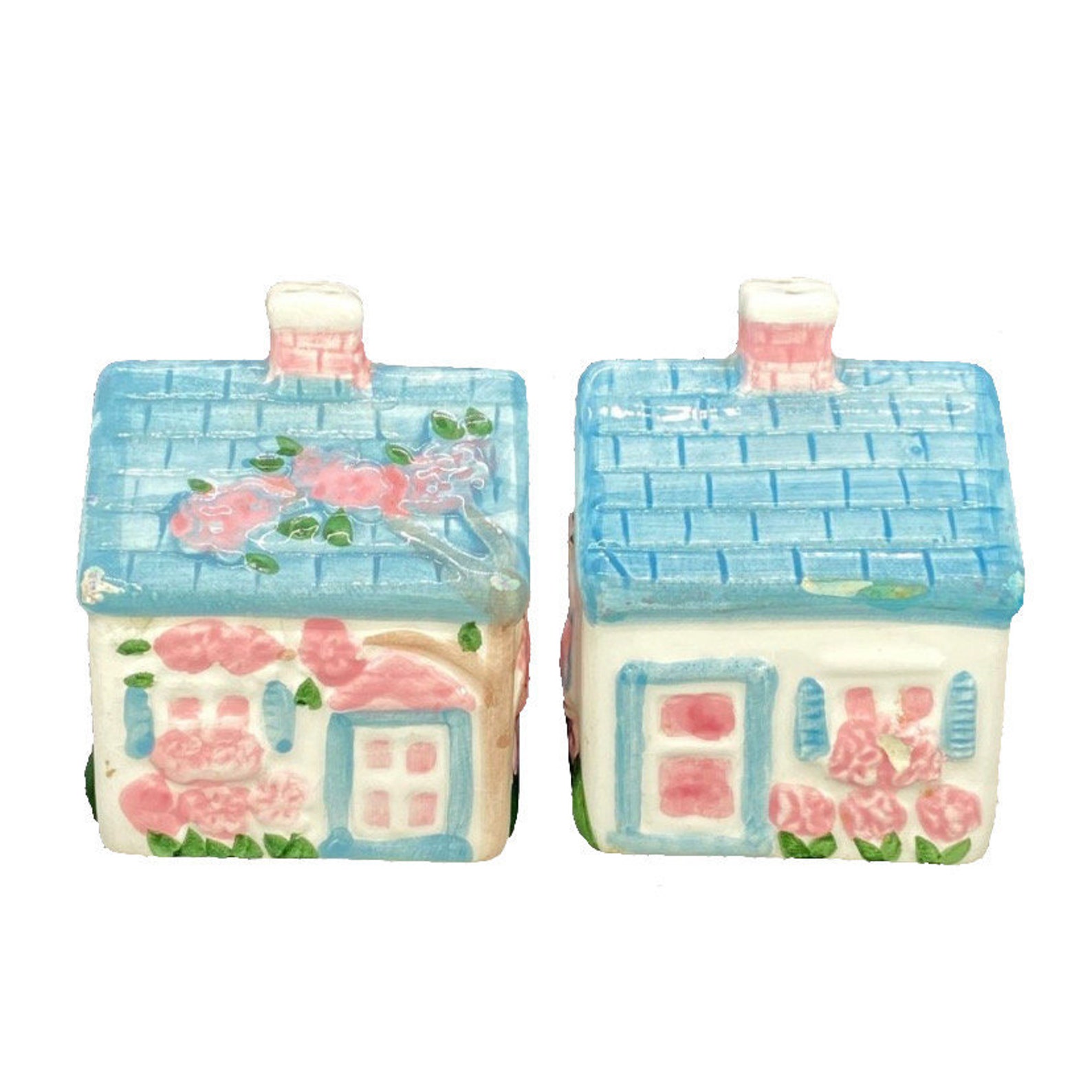 Salt & Pepper Shakers Vintage Cottage Houses Etsy