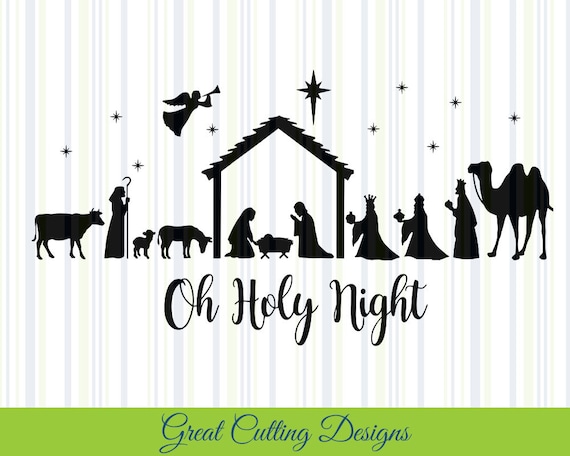 Download Nativity SVG Cut File Christmas svg DXF cut file Cricut svg | Etsy