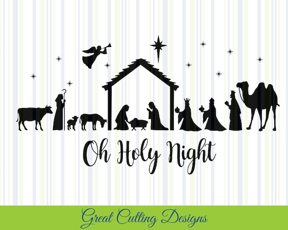 Nativity SVG Cut File Christmas svg DXF cut file Cricut svg | Etsy