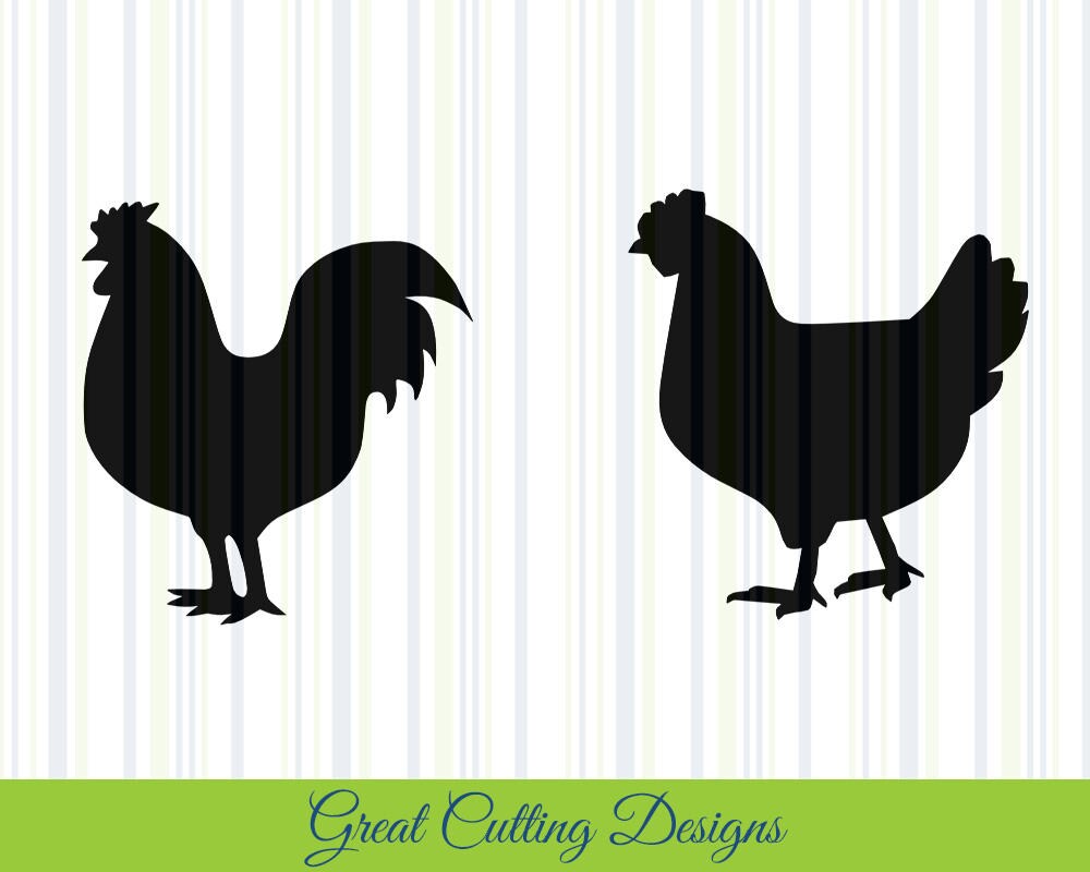 Download Free Chicken Svg Cut File Svg Dxf Cut File Rooster Hen Dxf Cricut Etsy SVG Cut Files