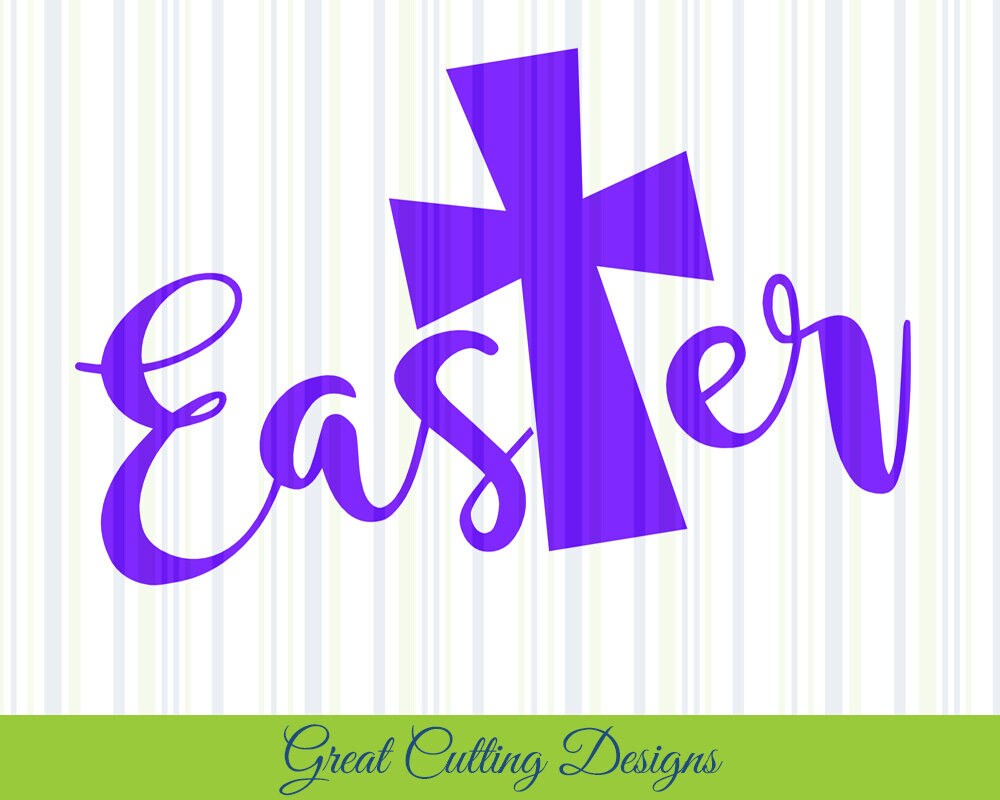 Easter SVG Cut File Cross Svg DXF Cut File Cricut Svg - Etsy UK