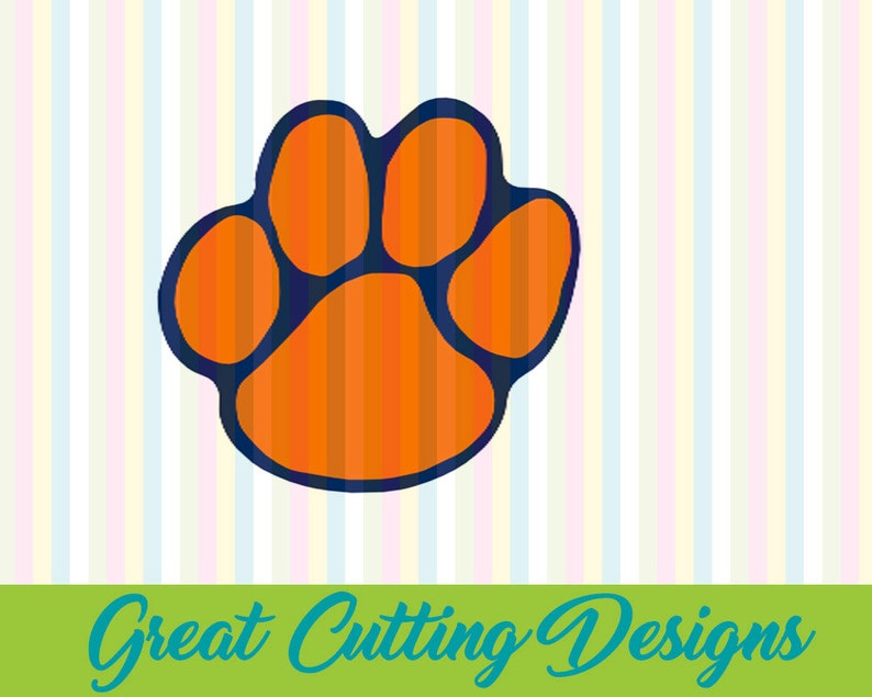 Free Free Clemson Tiger Paw Svg File 28 SVG PNG EPS DXF File