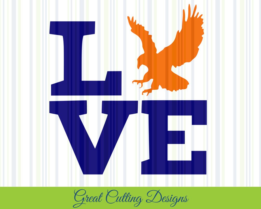 Download Football SVG Cut File DXF file Auburn svg Eagle SVG Cricut svg | Etsy