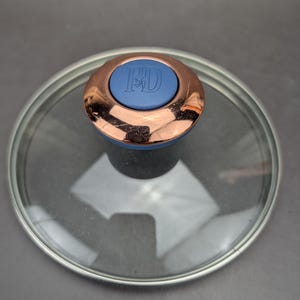 Paula Deen Periwinkle Copper Tone Knob,  Inch, Replacement Glass Lid 5 3/4 Inches