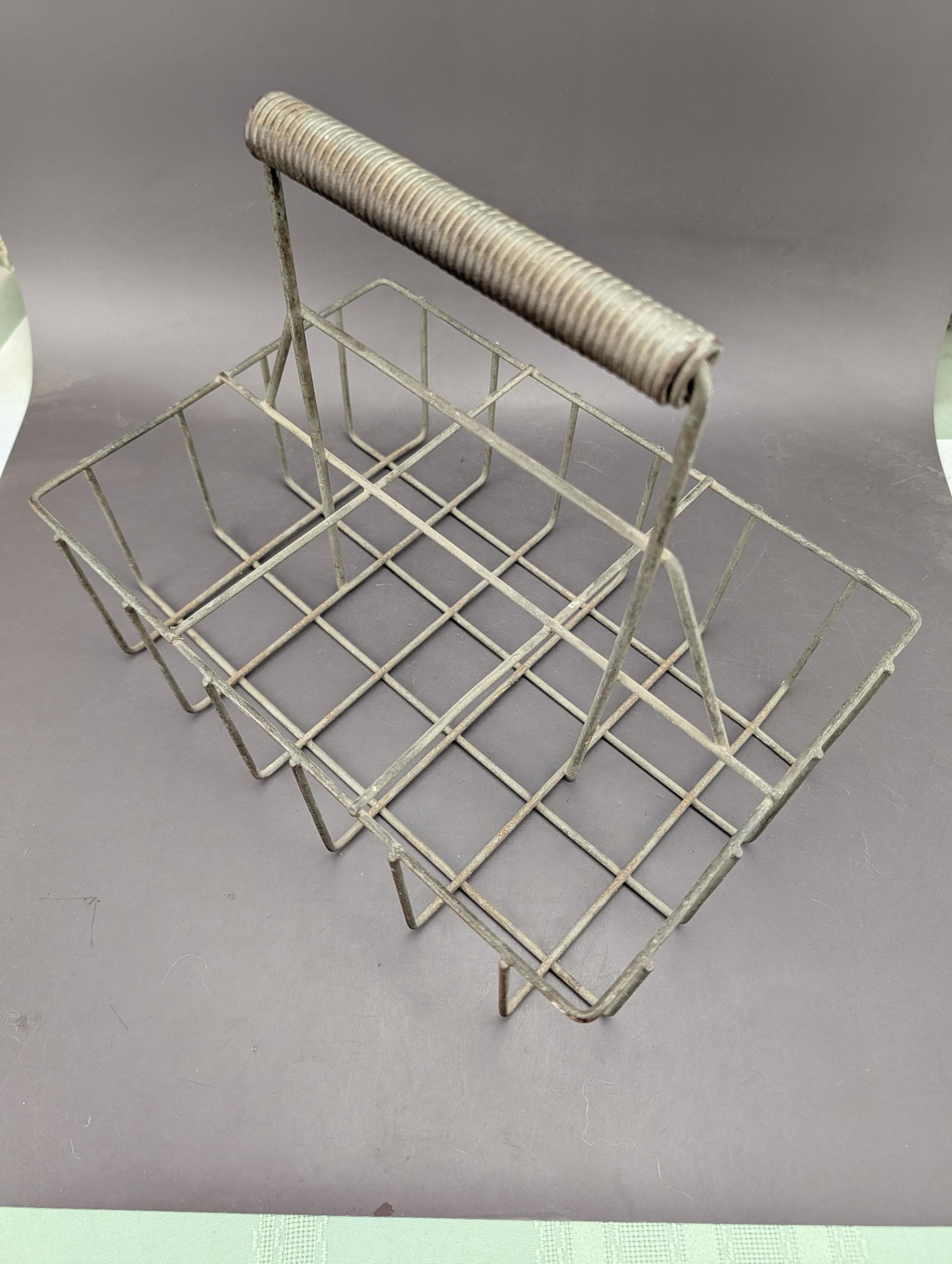 Vintage Metal Milk Crate With Bottles - Etsy