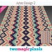 Aztec Design 2 crochet graph (c2c, mini c2c, sc, hdc, dc, tss), cross stitch, knitting; PDF download, no counts or instructions 