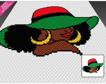 African Elegance Crochet Pattern, C2C Graphgan PDF, Elegant Blanket Chart (No Counts Included)