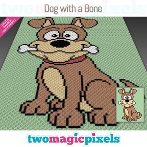 May include: A brown cartoon dog with a bone in its mouth, sitting on a green background. The dog is wearing a red collar. The image is a digital sample, not a photo.