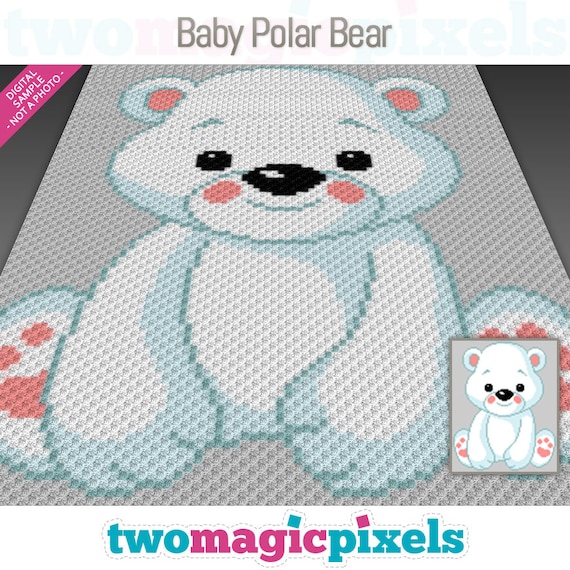 Corner To Corner Teddy Bear Crochet Pattern Pdf Baby Polar Bear