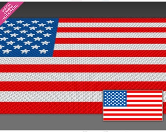 The American Flag crochet graph (c2c, mini c2c, sc, hdc, dc, tss), cross stitch, knitting; instant PDF download, no counts or instructions