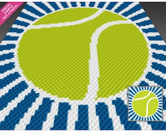 Tennisball häkeln Graph Kreuzstich; (c2c, mini c2c, sc, hdc, dc, pss); Stricken; PDF-Download, keine Zählungen/ Anleitungen