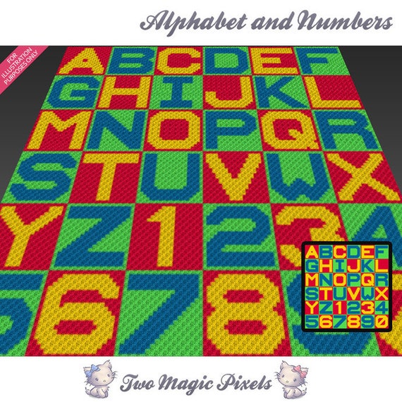 crochet alphabet blanket