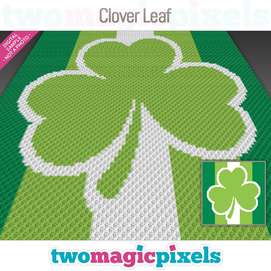 34 Fun Crochet Clover Patterns Perfect for St. Patrick’s Day 23 Clover Leaf Crochet Graph