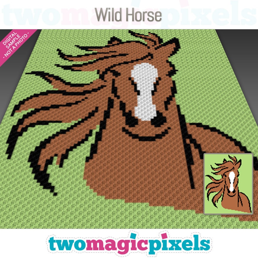 Couverture Et Drap Miniature Motif Cheval – Taille 24-60 Pour Poney – Occasion