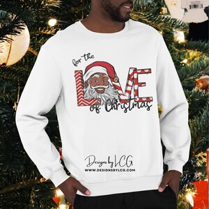African American Santa Sweatshirt, Black Santa Sweatshirt, Afrocentric Holiday, Afro Xmas Sweater, Black Christmas Sweater, Afro Ugly Sweate