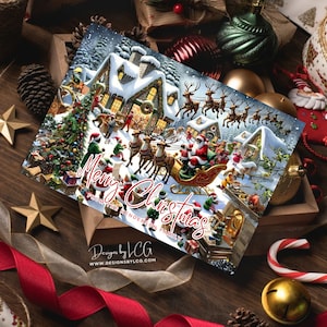 African American Greeting Cards, Melanin Greeting Cards, Black Christmas Cards, Christmas Cards for Black Women,  Black Girl Christmas Cards