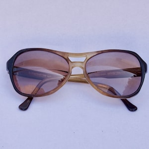 Vintage Men&#39;s  Bifocal Sunglasses Diplomat DAVE cloth case retro eyewear 70s eyewear