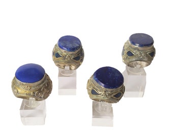Vintage Handmade Afghan Tribal Jewellery with Lapis Lazuli Gemstones