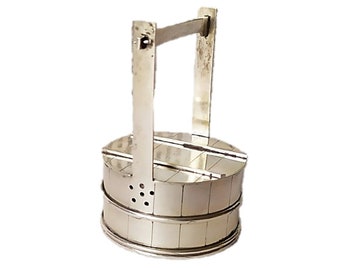 Cute Novelty Sterling Silver Pepper Pot in the form of a Well