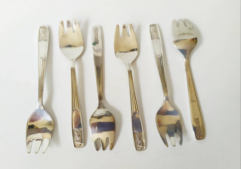 Set of 6 Yeoman Silver Plate EPNS Dessert Forks Etsy