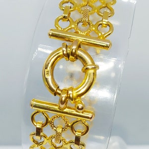 9ct Gold Bracelet with Bow Links image 7