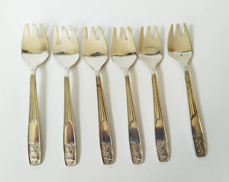 Set of 6 Yeoman Silver Plate EPNS Dessert Forks Etsy
