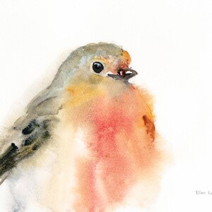 Robin/Robin Watercolur Print/Robin Giclée Print