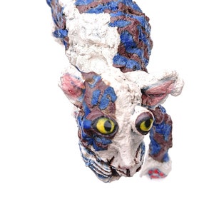 Whimsical Cat/Cat Blue Stripy/Creeping Cat