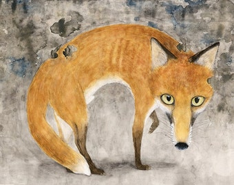 Fox Watercolor Print: Signed Archival Giclée Fine Art