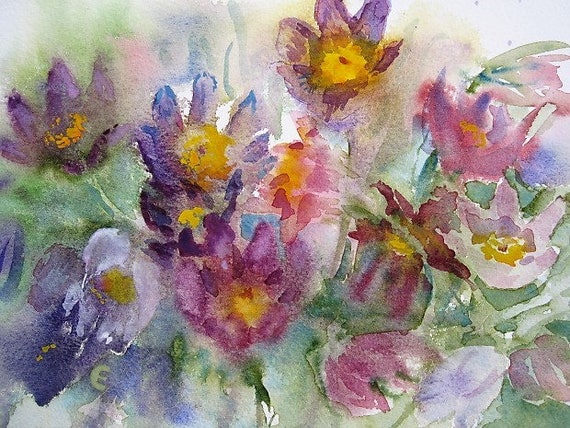 Anémone Fleursanémone Fleurs Aquarelle