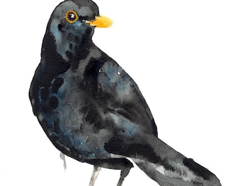 Blackbird/Blackbird Giclée-tryck