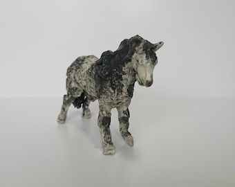 Horse Sculpture/Dappled Grey Horse/Unique Horse Sculpture
