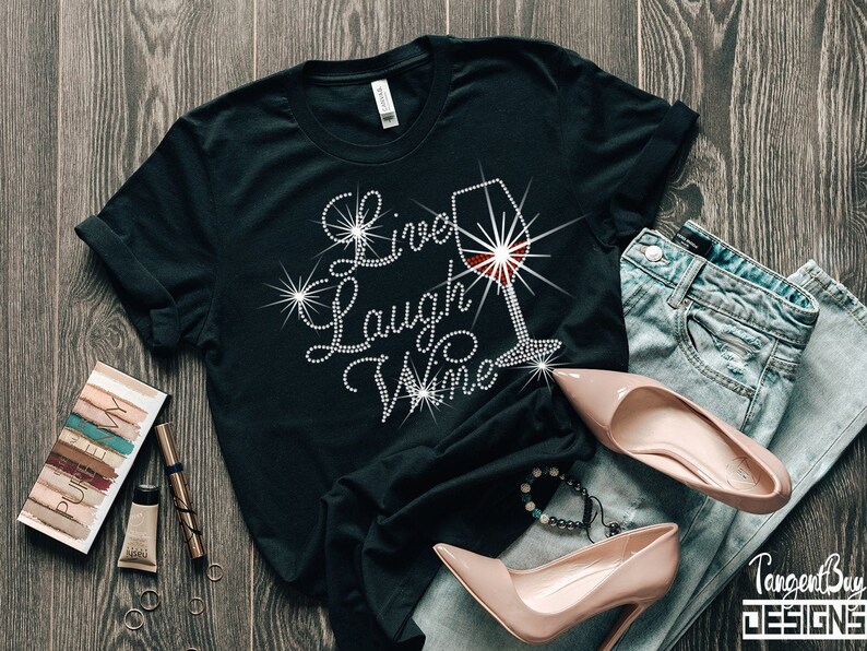 bling wine shirts