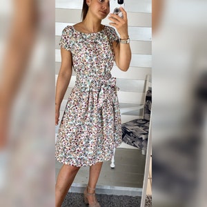 Vintage 80s Dress Violet Dress Bon Ton 