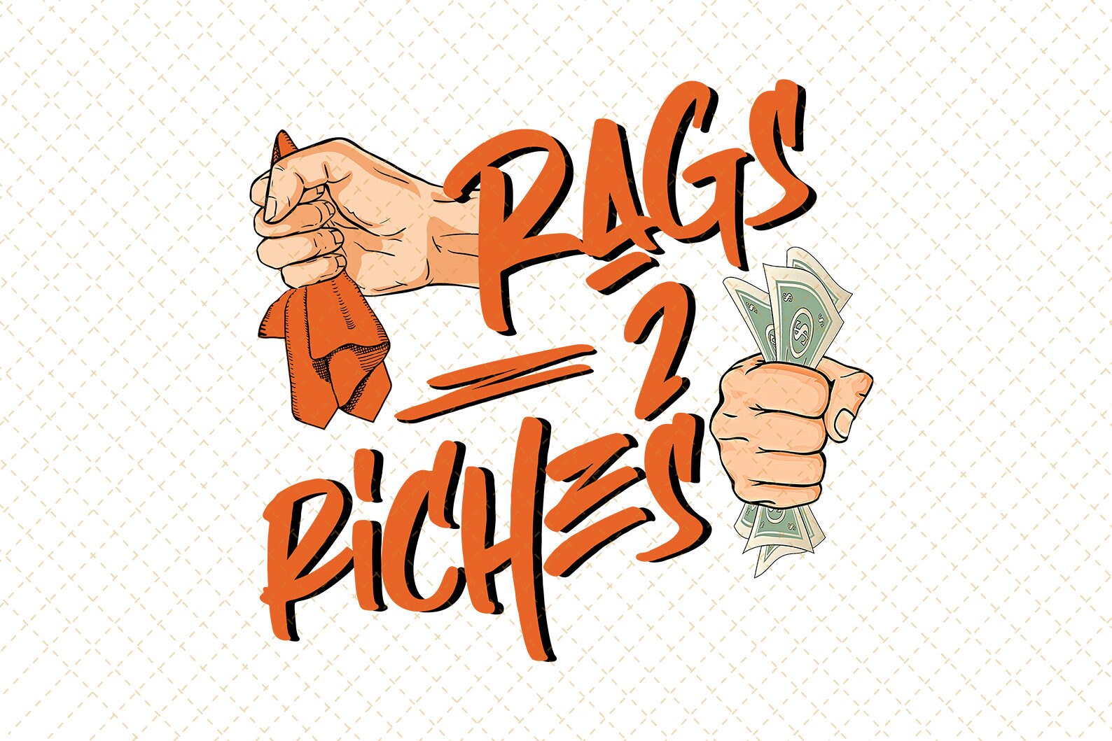 Rags to Riches Millionaire Hustle Great Gift Gift For Etsy