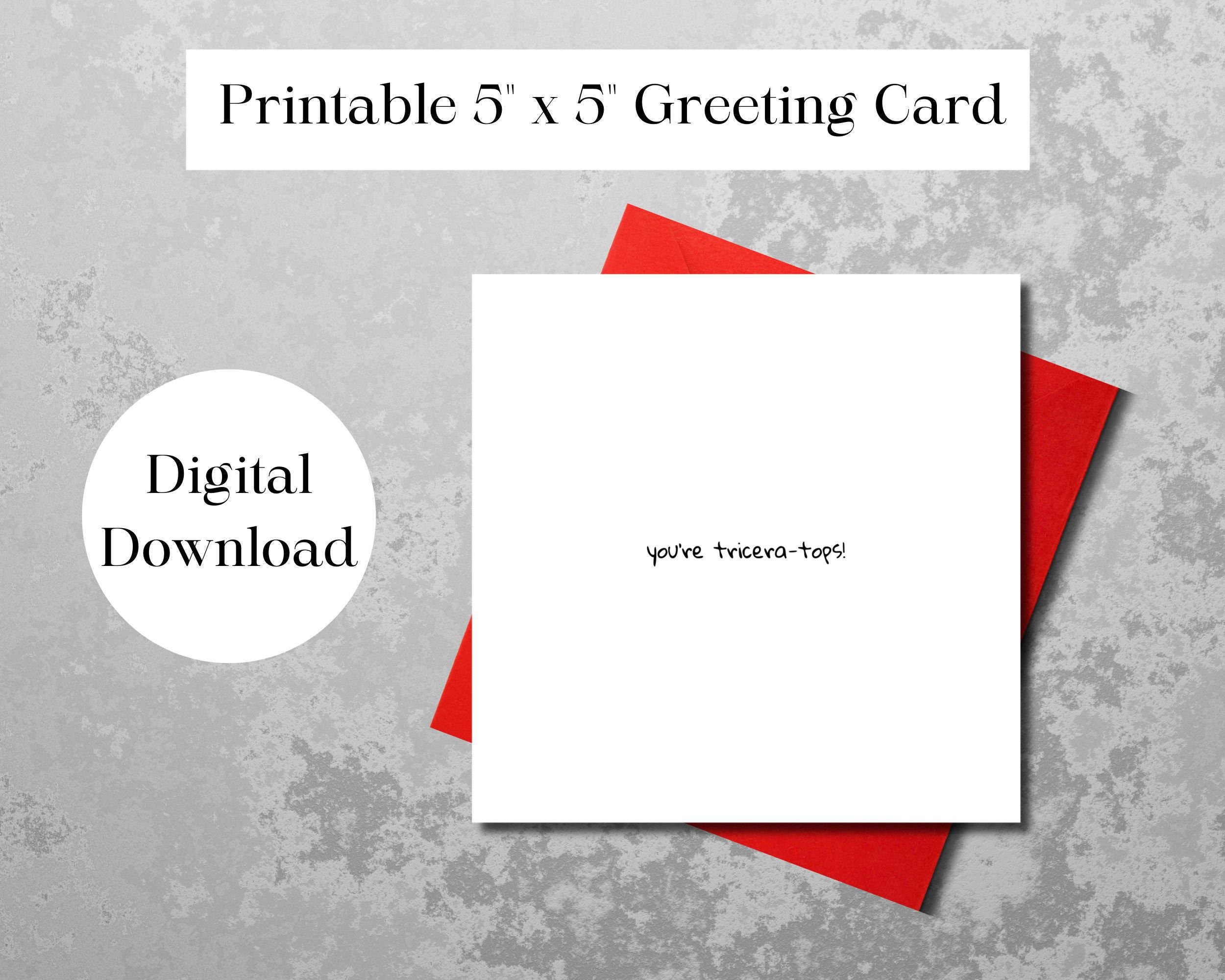 Printable Valentine's Day Card, Printable Dinosaur Card, Downloadable ...