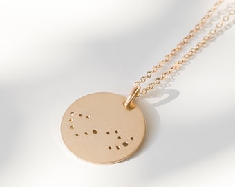 Scorpio Constellation Necklace/ Zodiac Necklace/ Celestial Jewelry/ Gift For Her