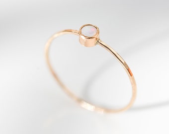 Opal Ring / 14K Gold Filled or Sterling Silver / October Birthstone Ring / Minimalist / Gift For Her