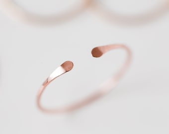 Open Ring | Rose Gold Filled Ring | Dainty Rose Gold Cuff Ring | Rose Gold Midi Ring | Adjustable Ring | Gift For Her