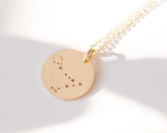 Pisces Constellation Necklace/ Zodiac Necklace/ Celestial Jewelry/ Gift For Her