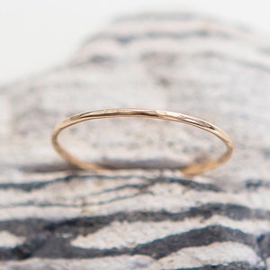 Dainty Ring / 14K Gold Filled Thin Stacking Ring / Everyday Ring / Gift For Her