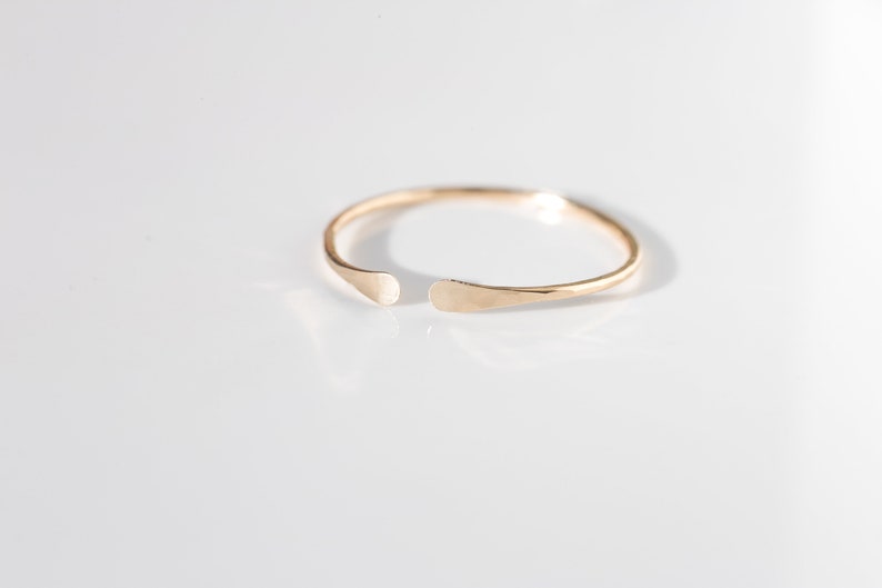 Open Ring 14K Gold Filled Spacer Ring Cuff Ring Gift For Her image 4