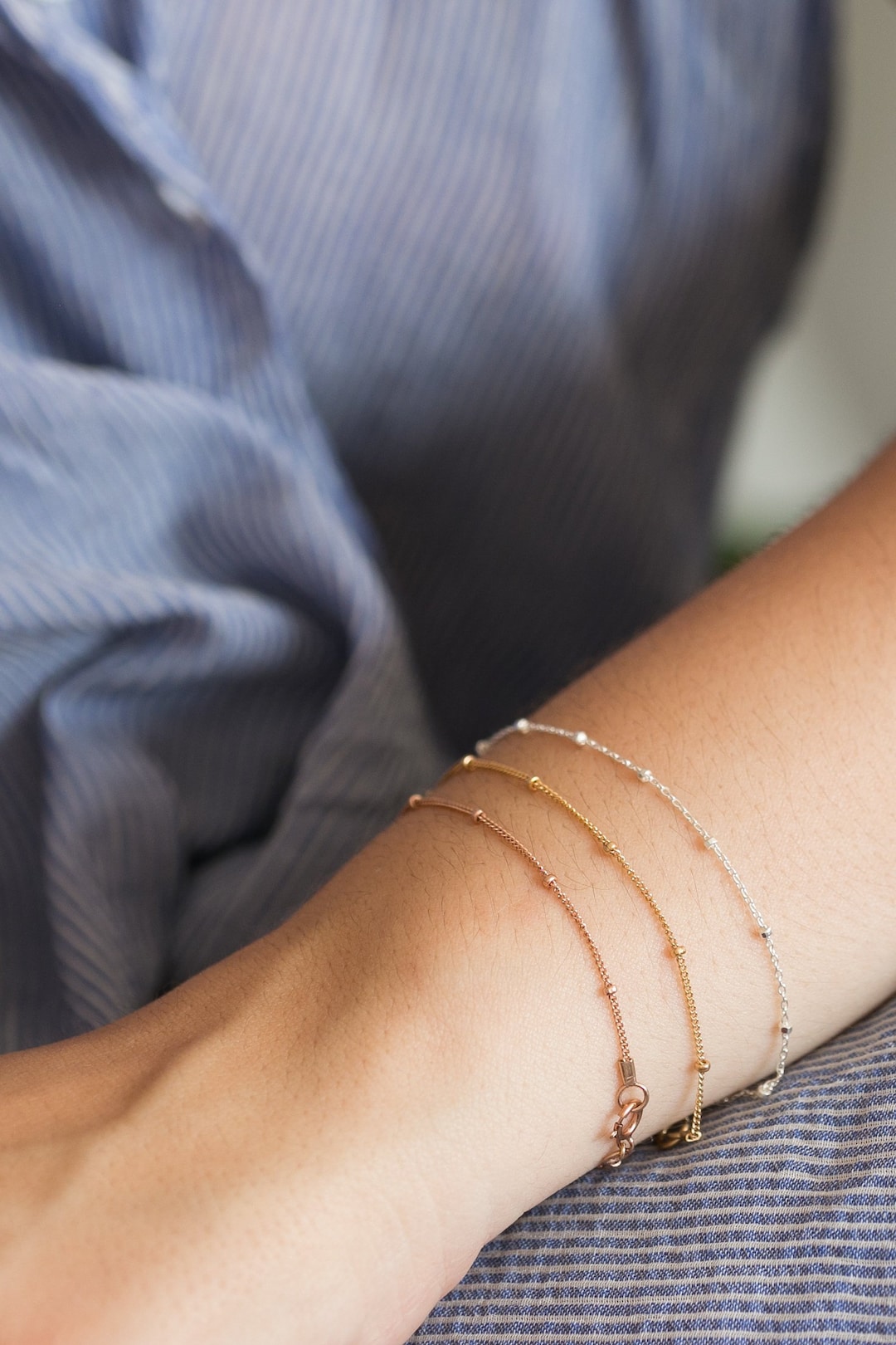 Gold Bracelet, Stacking Gold Bracelet – Rellery