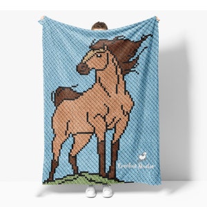 C2C Pferd Häkelanleitung / Pferd Afghane