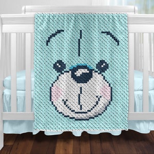 C2C Bear Baby Blanket Crochet Pattern / Baby Bear Afghan