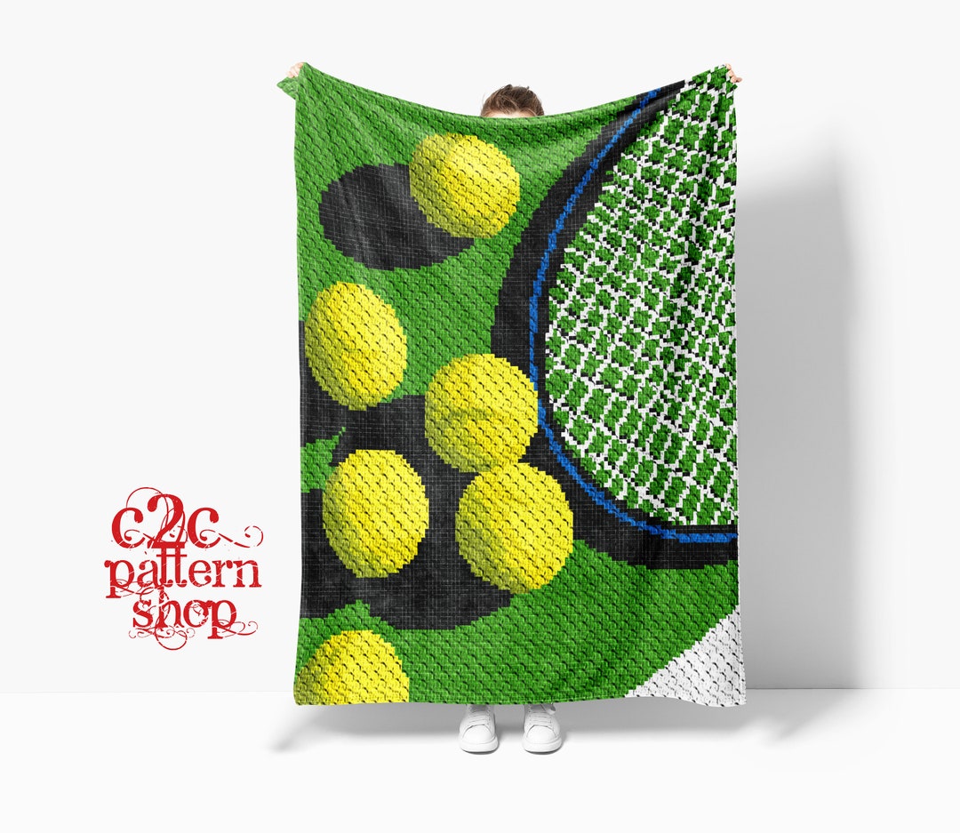 MINI C2C corner to Corner Tennis Sport Crochet Pattern picture