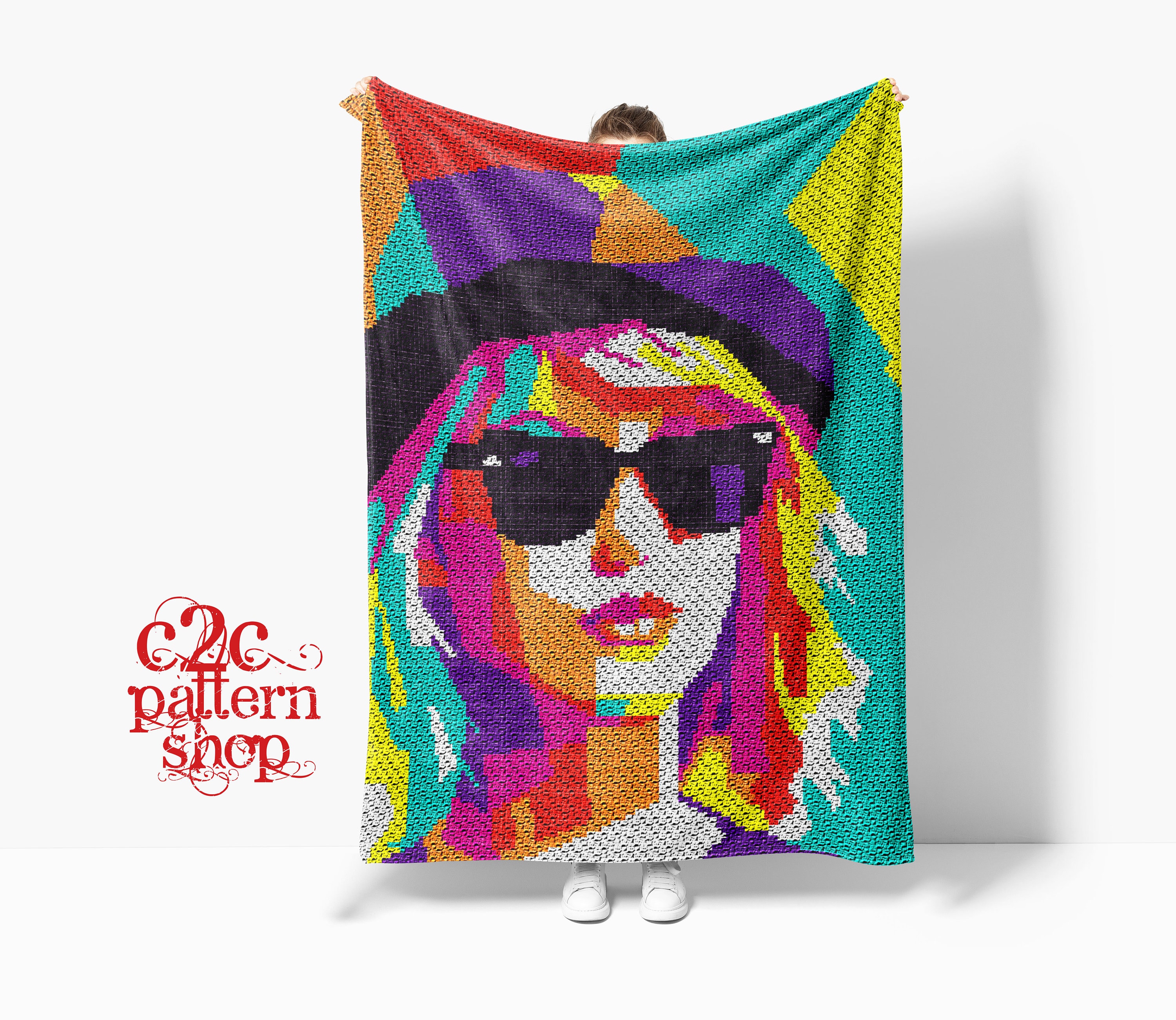 Mini C2C Taylor Swift Crochet Pattern / C2C Celebrity / Mini C2C 