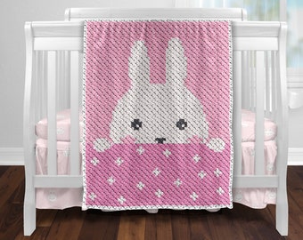 C2C Bunny Crochet Pattern / Corner to Corner / C2C Crochet Baby Blanket / C2C Graphgan / C2C Patterns / C2C Graphs / C2C Written Pattern