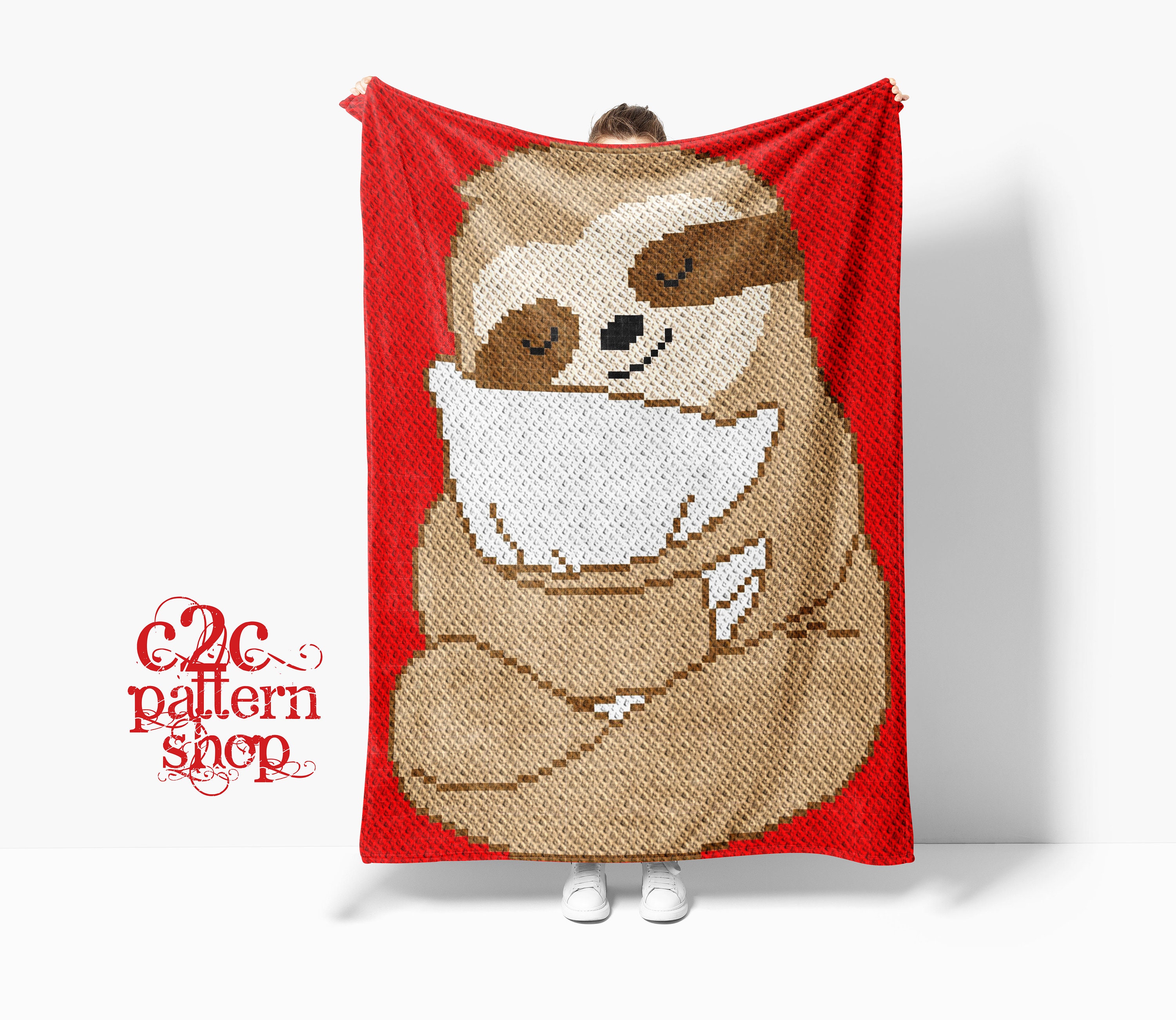 18 Animal Crochet Blanket Patterns You Have To See 3 C2C Sloth Crochet Pattern / C2C Animal Blanket / C2C